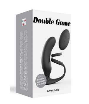 Stimulateur de prostate + cockring Double game
