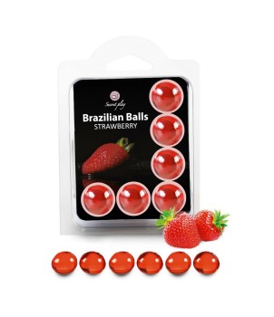 6 Brazilian Balls - fraise