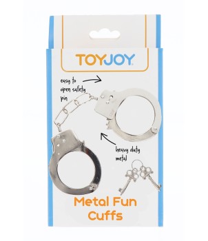 Menottes métal argentées - Toy Joy
