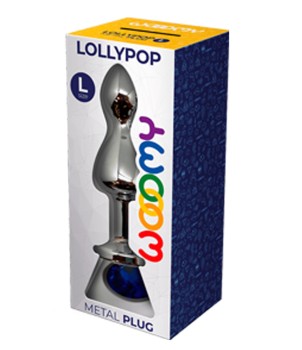 Plug bijou Lollypop bleu L - Wooomy