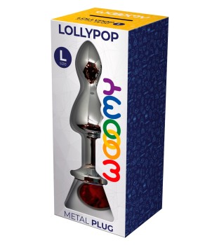 Plug bijou Lollypop rouge L - Wooomy